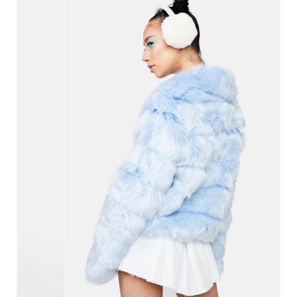 BNWT “Powder spun sugar faux fur” jacket - Picture 4 of 4